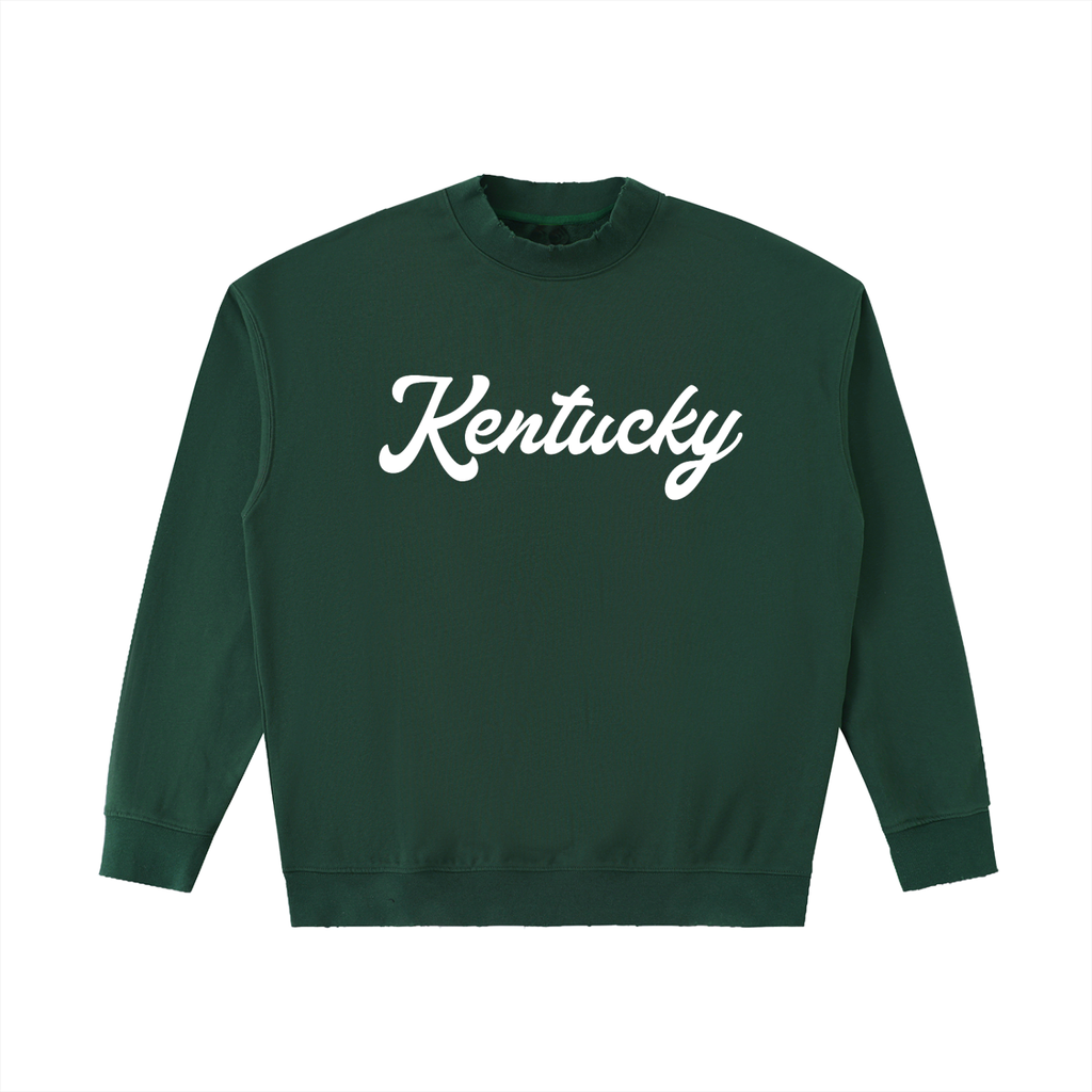 Kentucky Drop Shoulder Crewneck - Retro Green