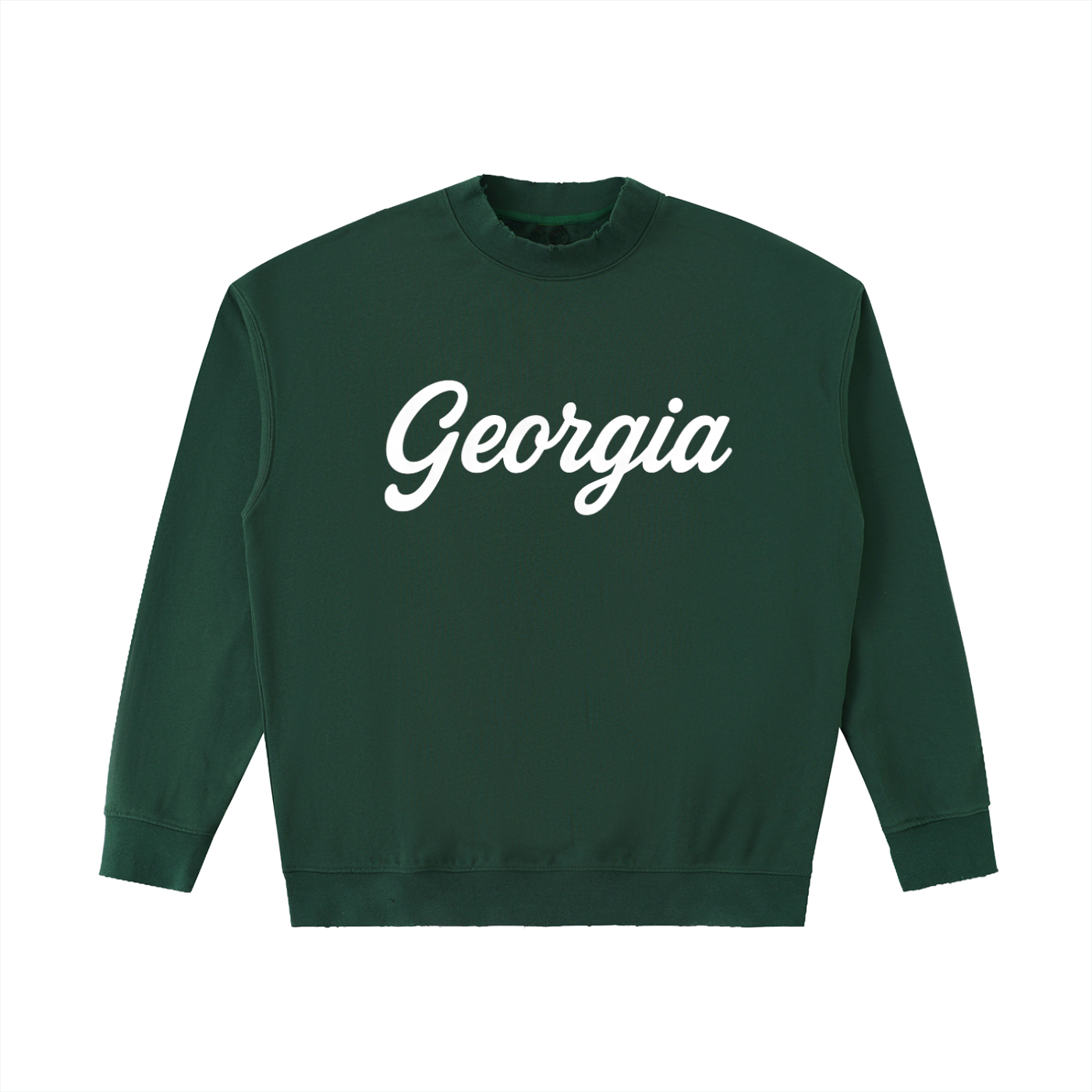 Georgia Drop Shoulder Crewneck - Retro Green