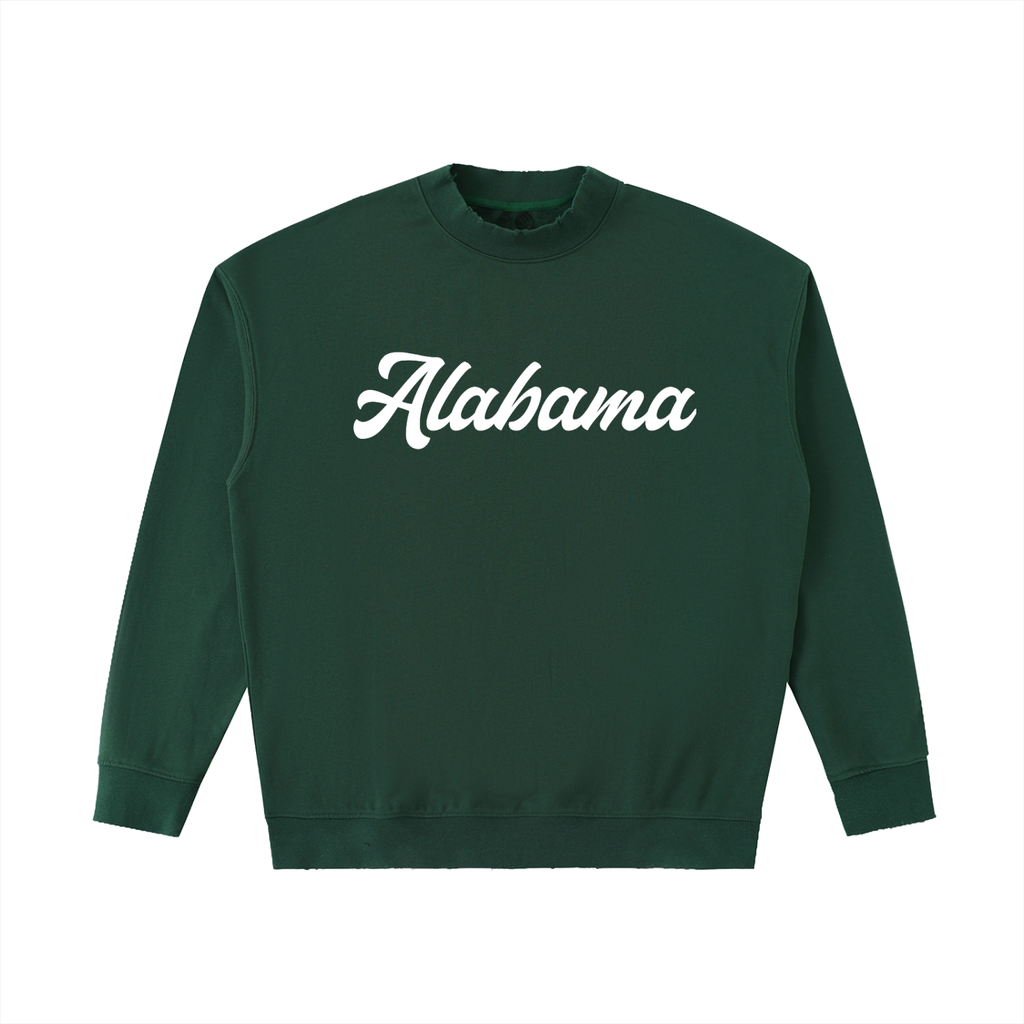 Alabama Drop Shoulder Crewneck - Retro Green