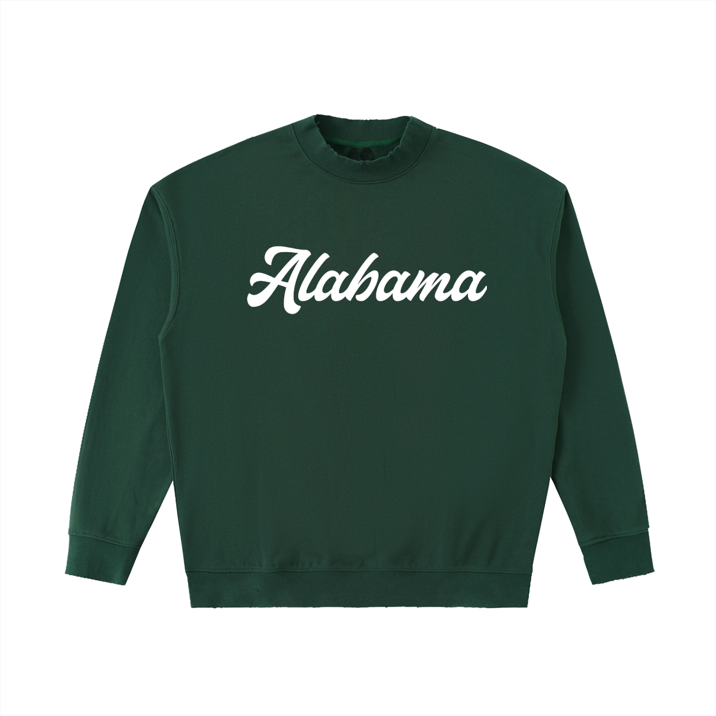 Alabama Drop Shoulder Crewneck - Retro Green