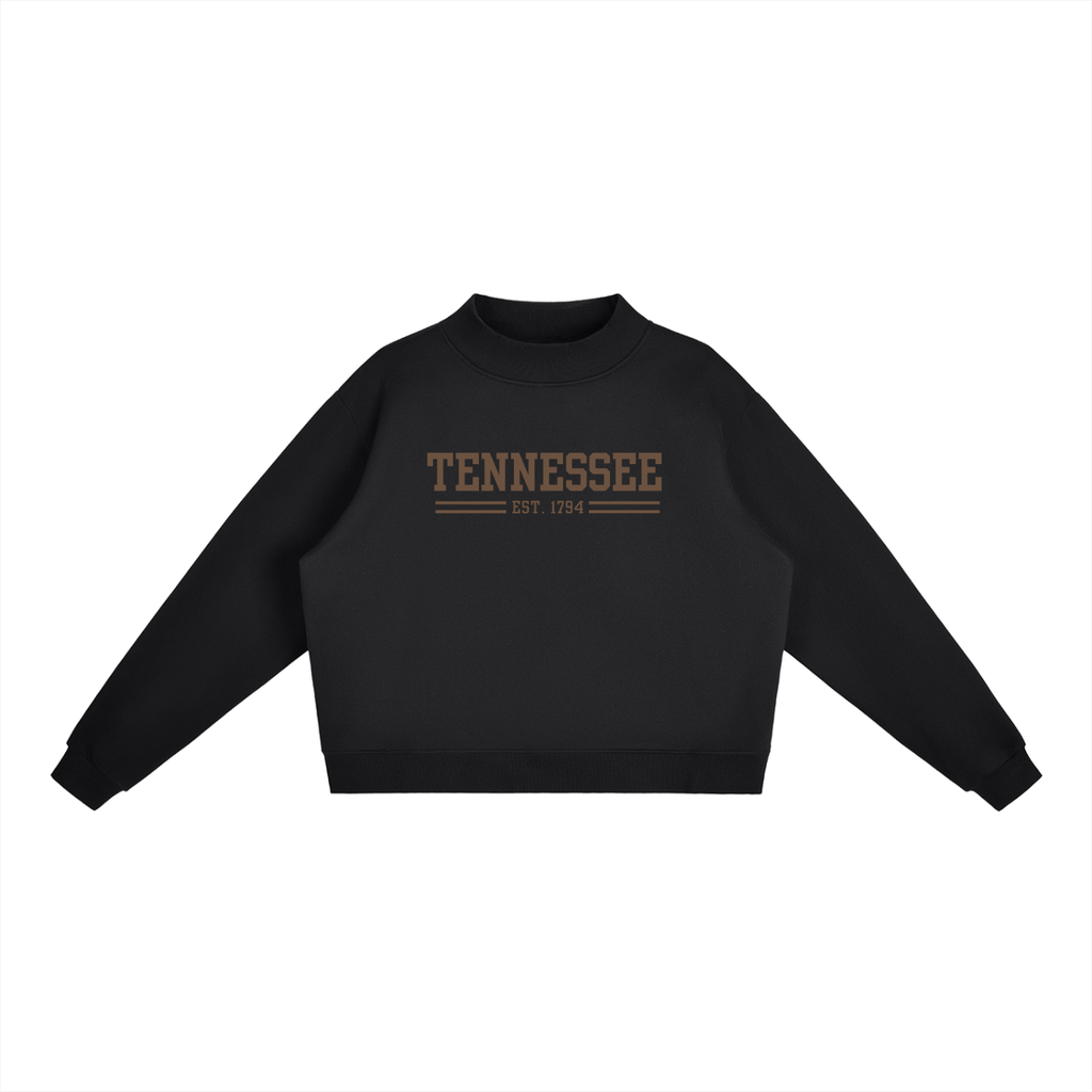 Tennessee Collegiate Fleece Mock-Neck Crew Sweatshirt