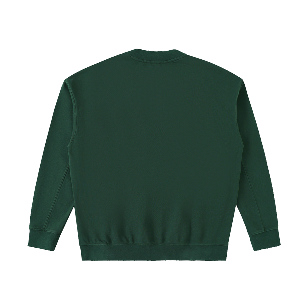 Georgia Drop Shoulder Crewneck - Retro Green